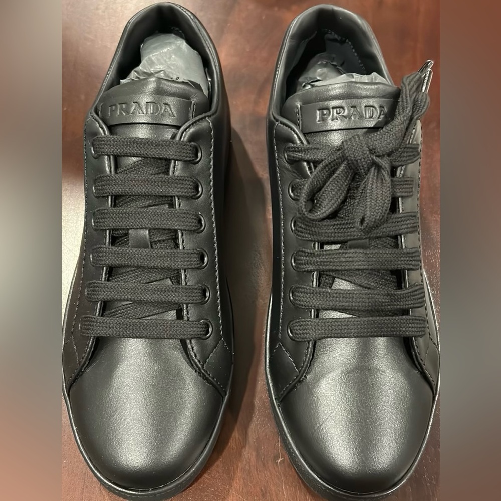 Women’s leather Prada shoes